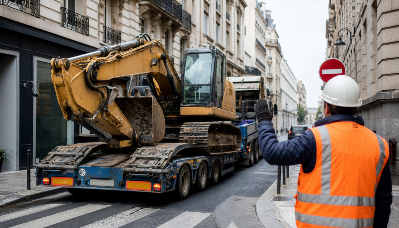 Les défis insoupçonnés du transport d’engins en zone urbaine